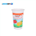 Copa de yogur personal personalizada de plástico de 250 ml de plástico impresa